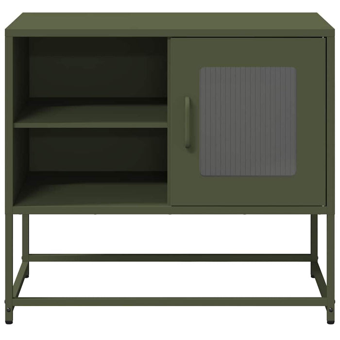 Dulap TV, verde măsliniu, 68x39x60,5 cm, oțel - WALTI WALTI