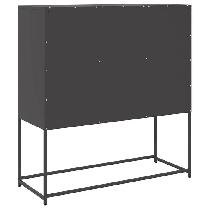 Dulap, negru, 100,5x39x107 cm, oțel laminat la rece - WALTI WALTI