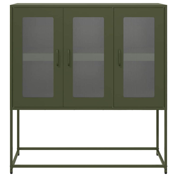 Dulap, verde măsliniu, 100,5x39x107 cm, oțel laminat la rece - WALTI WALTI