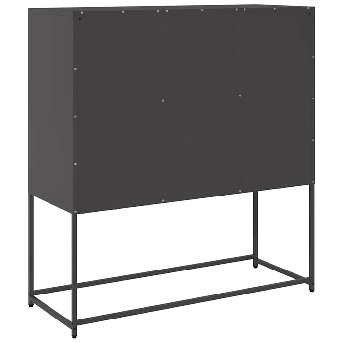 Dulap, negru, 100,5x39x107 cm, oțel laminat la rece - WALTI WALTI