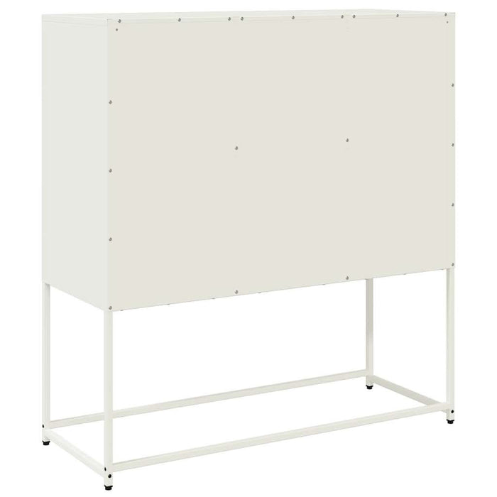 Dulap, alb, 100,5x39x107 cm, oțel laminat la rece - WALTI WALTI