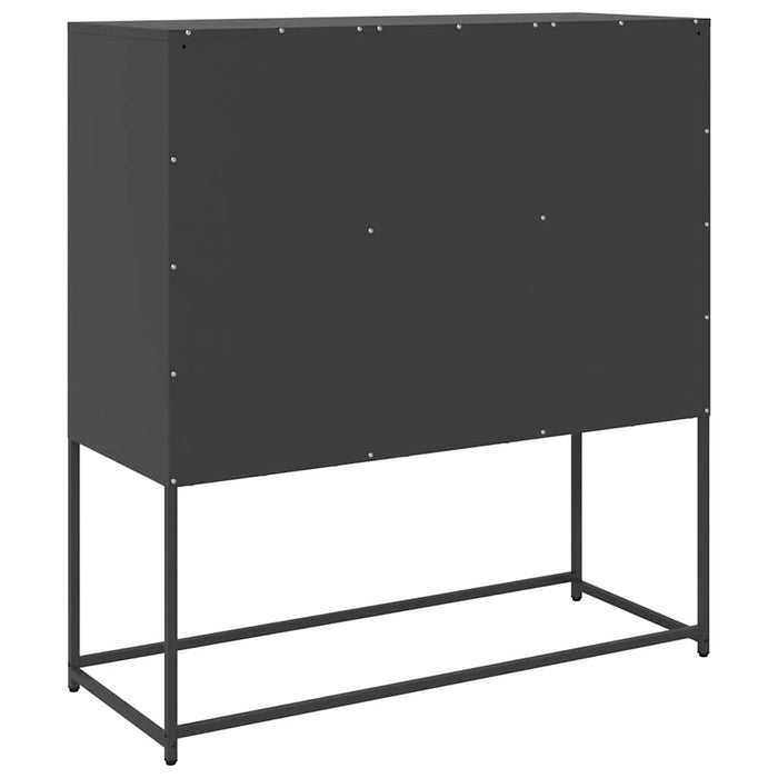 Dulap, negru, 100,5x39x107 cm, oțel laminat la rece - WALTI WALTI