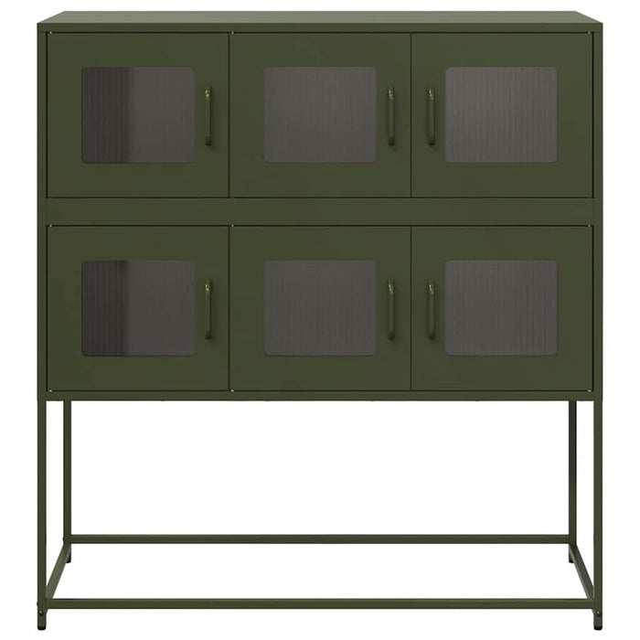 Dulap, verde măsliniu, 100,5x39x107 cm, oțel laminat la rece - WALTI WALTI
