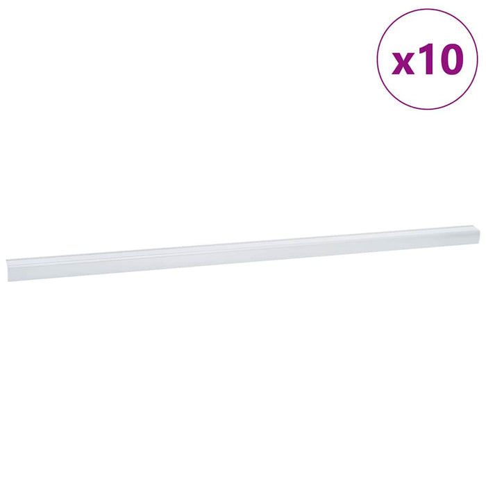 Profile pentru marginea treptelor 10 pcs Argintiu 67 x 3 x 2 cm - WALTI WALTI