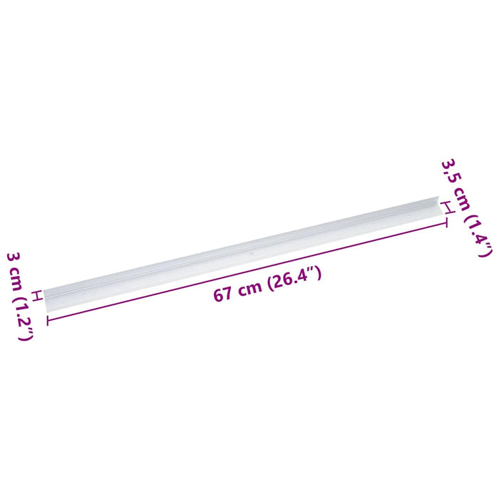 Profile pentru marginea treptelor 10 pcs Argintiu - WALTI WALTI