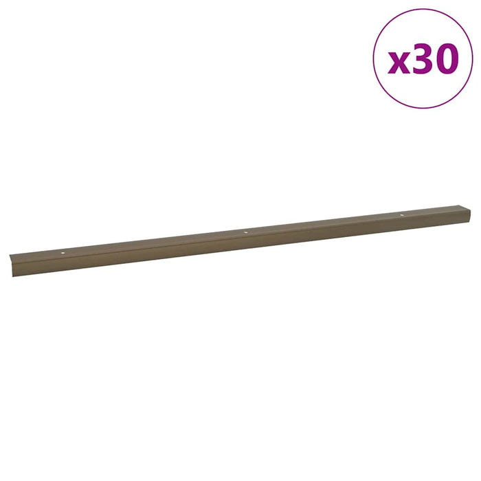 Profile pentru marginea treptelor 30 pcs Maro 67 x 3 x 2 cm - WALTI WALTI