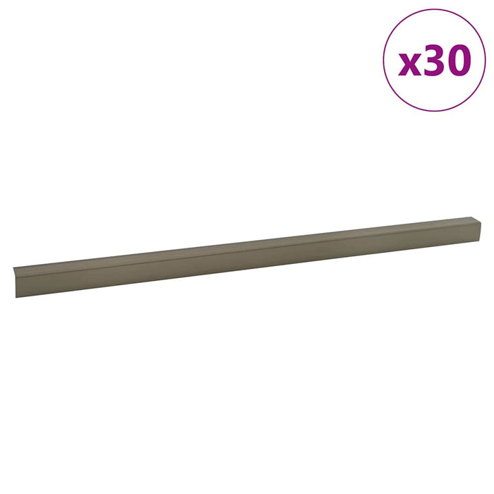 Profile pentru marginea treptelor 30 pcs Șampanie 67 x 3 x 2 cm - WALTI WALTI