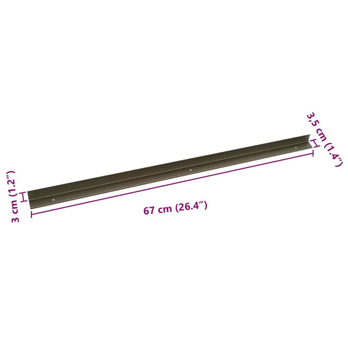 Profile pentru marginea treptelor 10 pcs Șampanie - WALTI WALTI