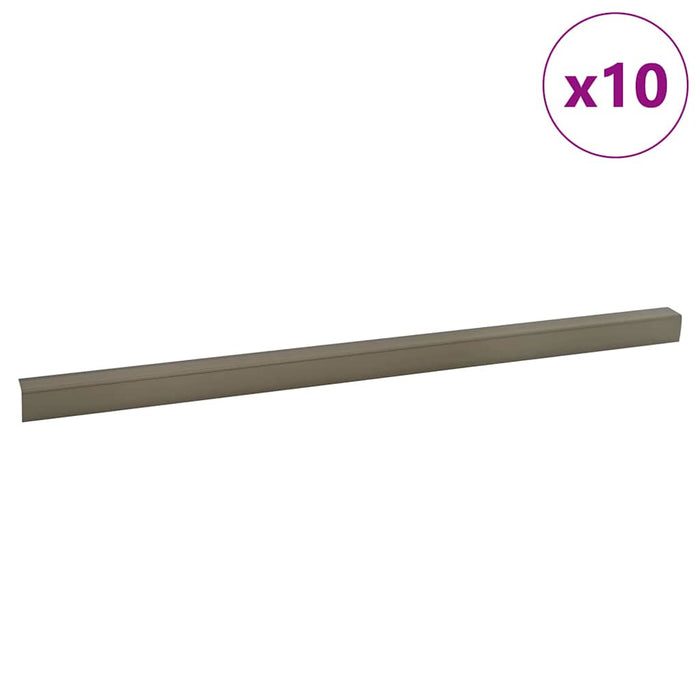 Profile pentru marginea treptelor 10 pcs Șampanie 67 x 3 x 2 cm - WALTI WALTI