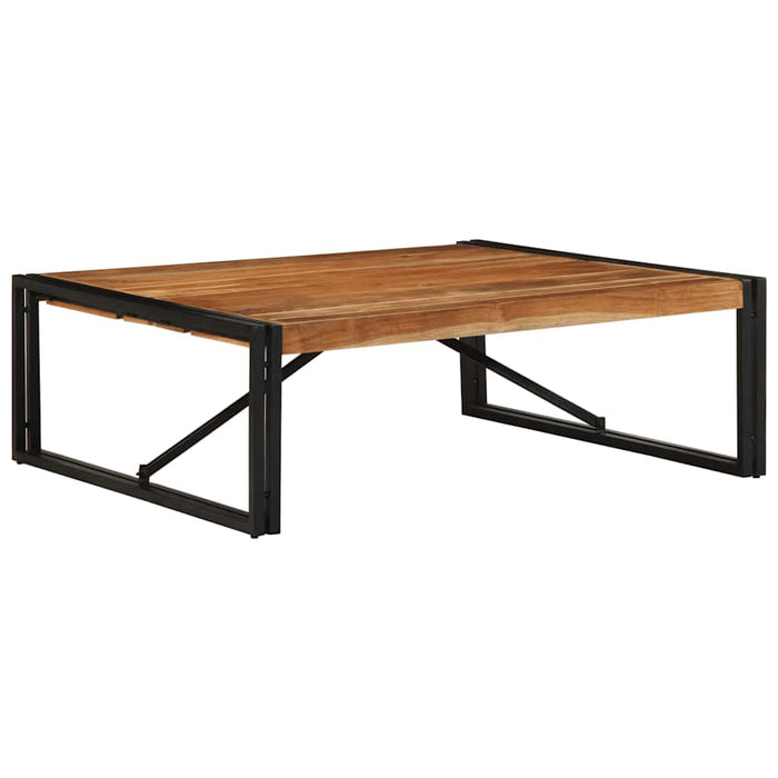 Masuta de cafea 100x100x35 cm din lemn masiv de salcam WALTI