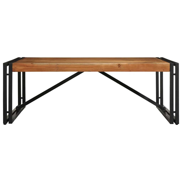 Masuta de cafea 100x100x35 cm din lemn masiv de salcam WALTI