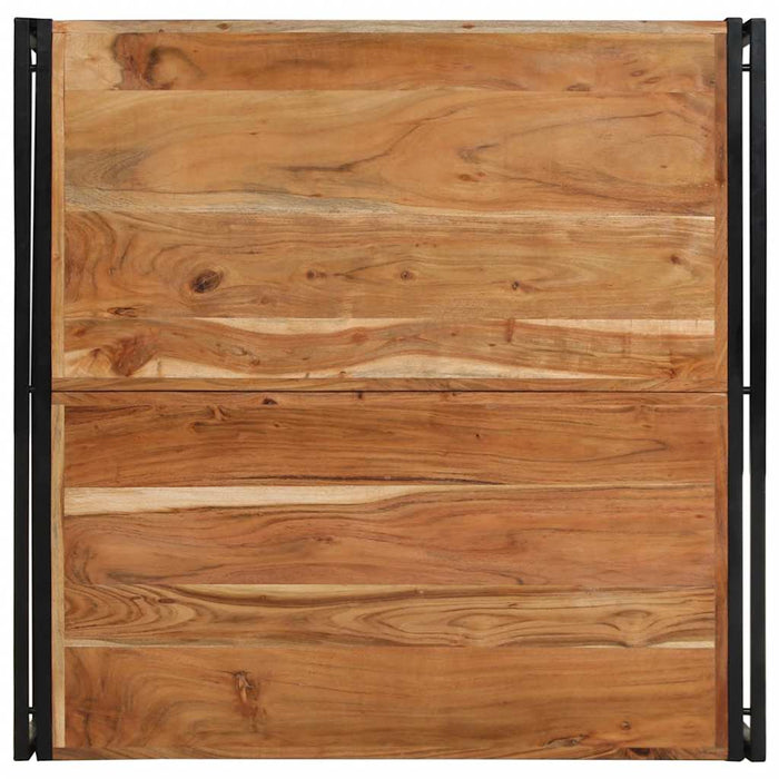 Masuta de cafea 100x100x35 cm din lemn masiv de salcam WALTI