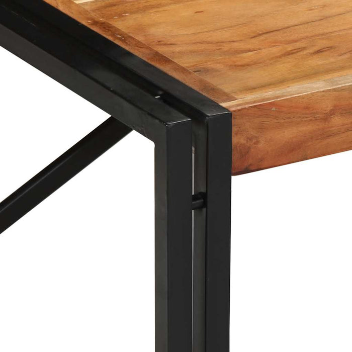 Masuta de cafea 100x100x35 cm din lemn masiv de salcam WALTI