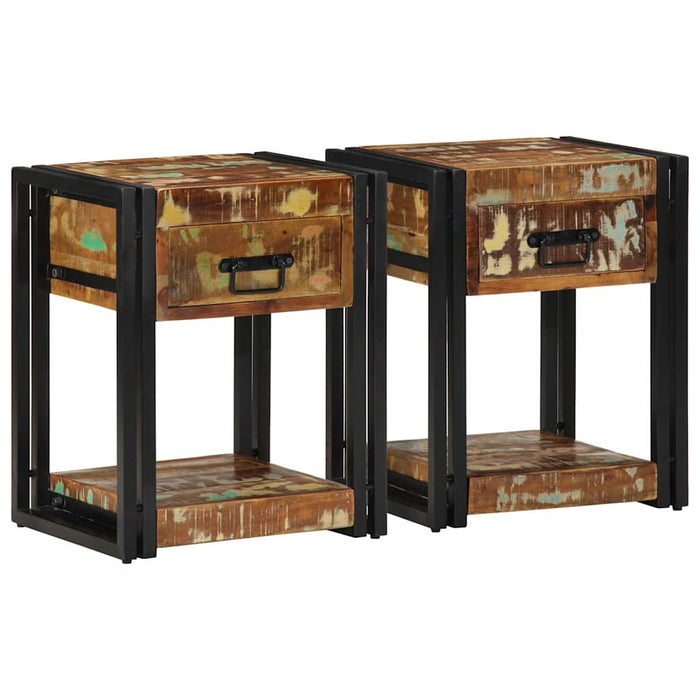 Dulap de noapte cu sertar 2 pcs Multicolour 40 x 35 x 50 cm - WALTI WALTI