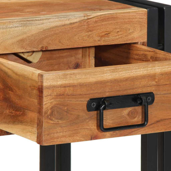 Dulap de noapte 2 pcs Maro 40 x 35 x 50 cm lemn masiv de acacia - WALTI WALTI