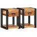 Dulap de noapte 2 pcs Maro 40 x 35 x 50 cm lemn masiv de acacia - WALTI WALTI