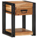 Dulap de noapte 2 pcs Maro 40 x 35 x 50 cm lemn masiv de acacia - WALTI WALTI