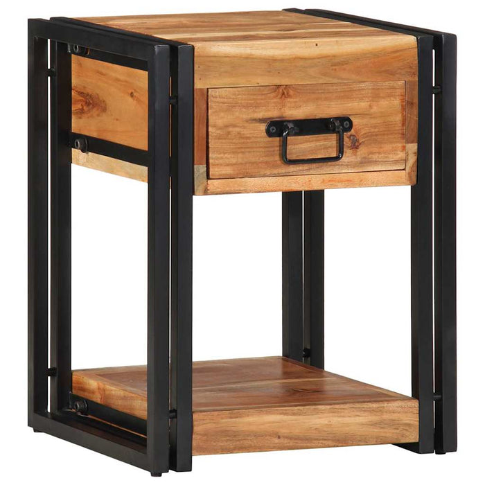 Dulap de noapte 2 pcs Maro 40 x 35 x 50 cm lemn masiv de acacia - WALTI WALTI