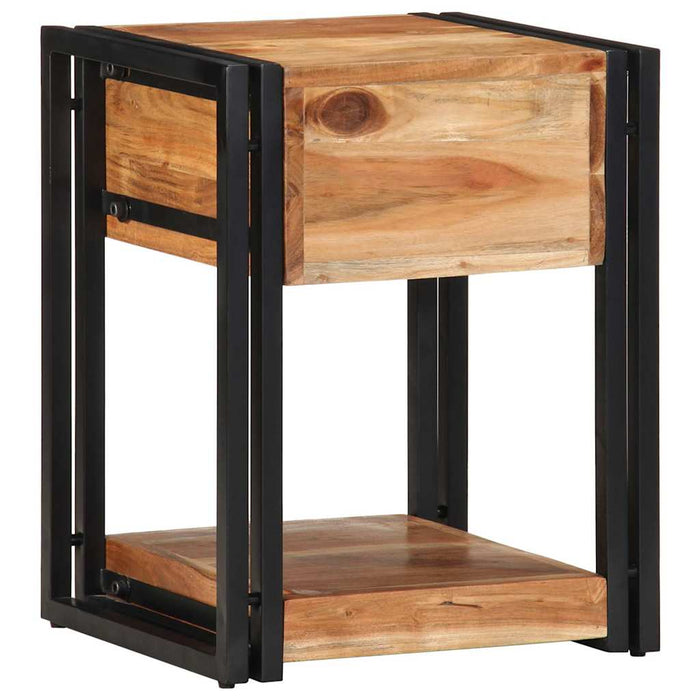 Dulap de noapte 2 pcs Maro 40 x 35 x 50 cm lemn masiv de acacia - WALTI WALTI
