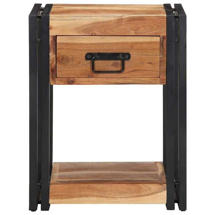 Dulap de noapte 2 pcs Maro 40 x 35 x 50 cm lemn masiv de acacia - WALTI WALTI