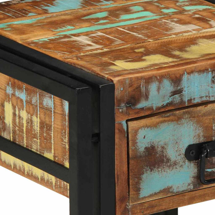 Dulap de noapte Multicolour 40 x 40 x 50 cm Lemn masiv reciclat - WALTI WALTI