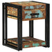 Dulap de noapte Multicolour 40 x 40 x 50 cm Lemn masiv reciclat - WALTI WALTI