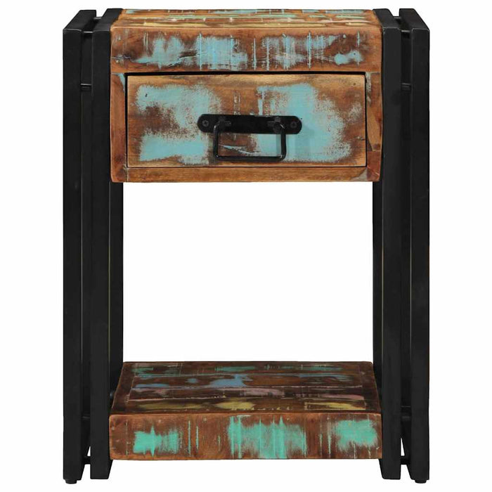 Dulap de noapte Multicolour 40 x 40 x 50 cm Lemn masiv reciclat - WALTI WALTI