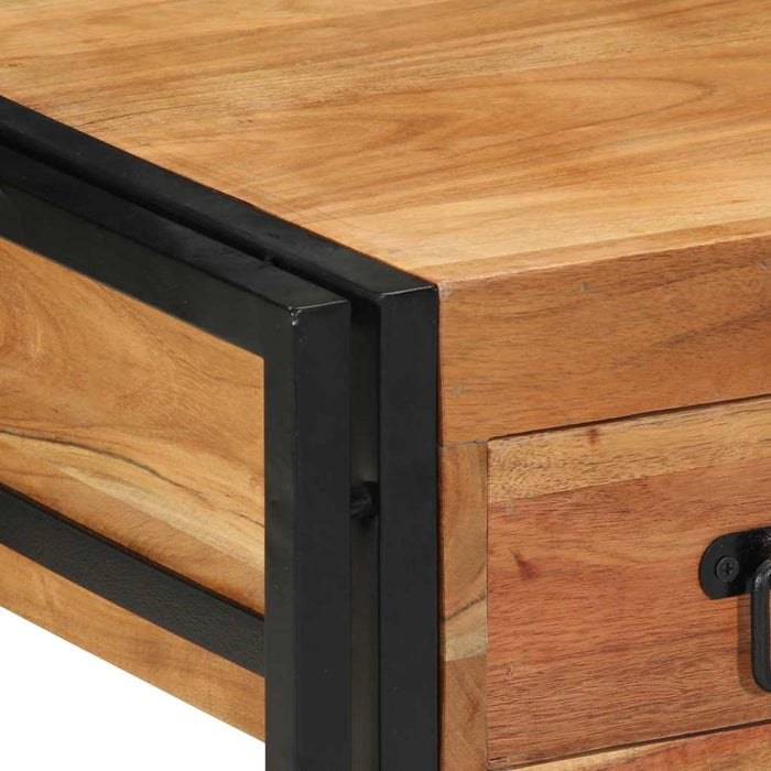 Dulap de noapte 2 pcs Maro 40 x 40 x 50 cm lemn masiv de acacia - WALTI WALTI
