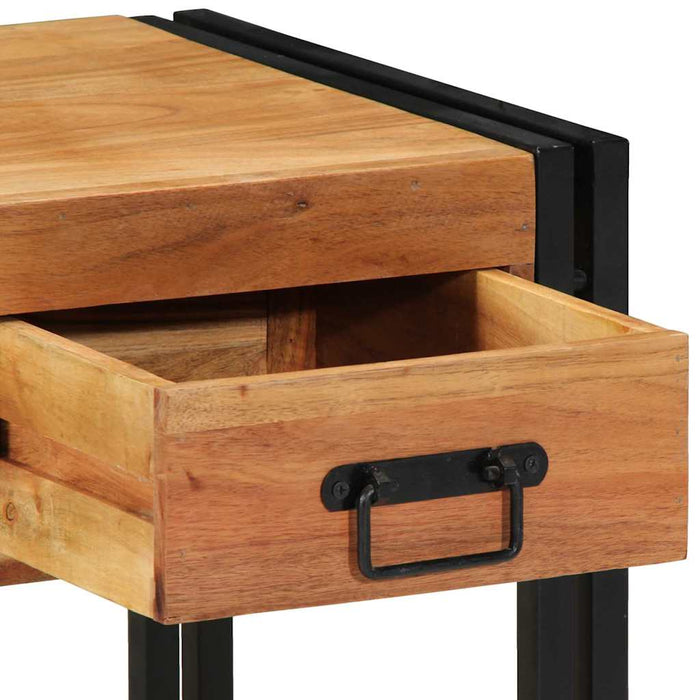 Dulap de noapte 2 pcs Maro 40 x 40 x 50 cm lemn masiv de acacia - WALTI WALTI