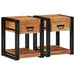 Dulap de noapte 2 pcs Maro 40 x 40 x 50 cm lemn masiv de acacia - WALTI WALTI