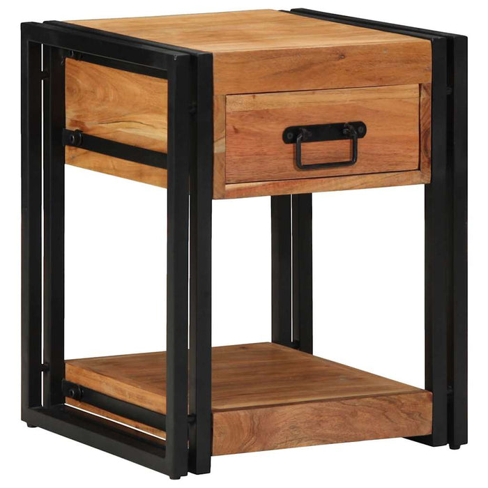 Dulap de noapte 2 pcs Maro 40 x 40 x 50 cm lemn masiv de acacia - WALTI WALTI