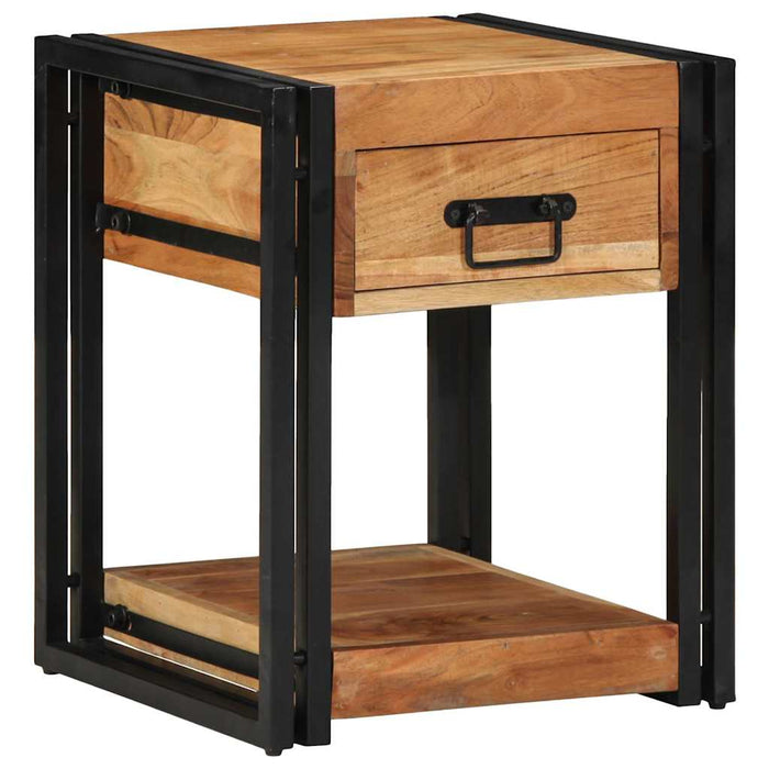 Dulap de noapte 2 pcs Maro 40 x 40 x 50 cm lemn masiv de acacia - WALTI WALTI