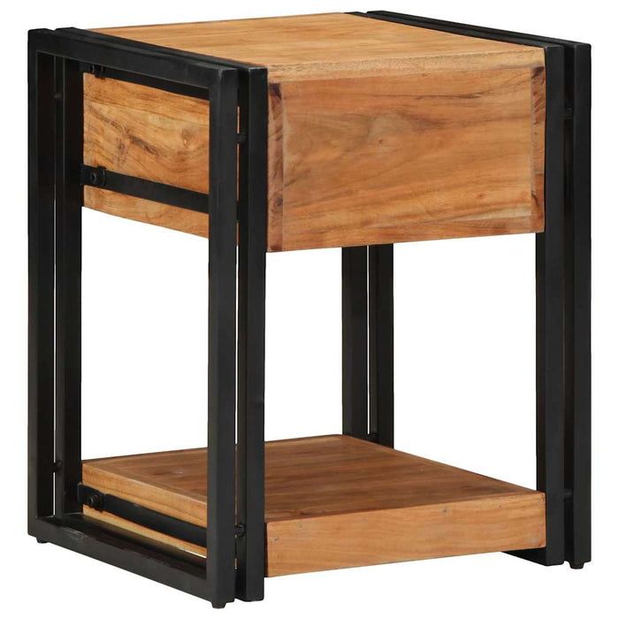 Dulap de noapte 2 pcs Maro 40 x 40 x 50 cm lemn masiv de acacia - WALTI WALTI