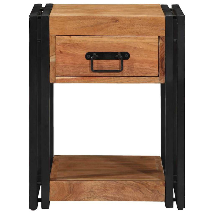Dulap de noapte 2 pcs Maro 40 x 40 x 50 cm lemn masiv de acacia - WALTI WALTI