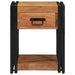 Dulap de noapte 2 pcs Maro 40 x 40 x 50 cm lemn masiv de acacia - WALTI WALTI