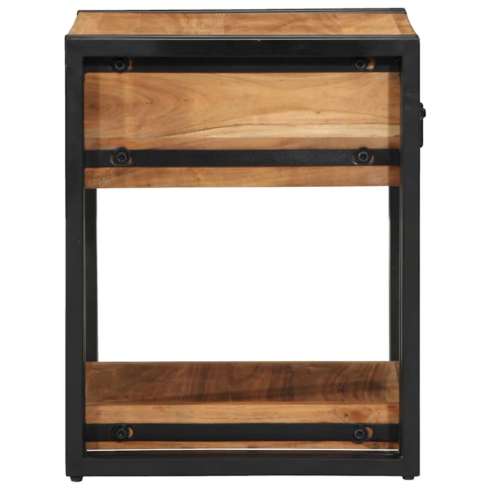 Dulap de noapte 2 pcs Maro 40 x 40 x 50 cm lemn masiv de acacia - WALTI WALTI