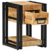 Dulap de noapte 2 pcs Maro 30 x 30 x 40 cm Lemn masiv de mango - WALTI WALTI