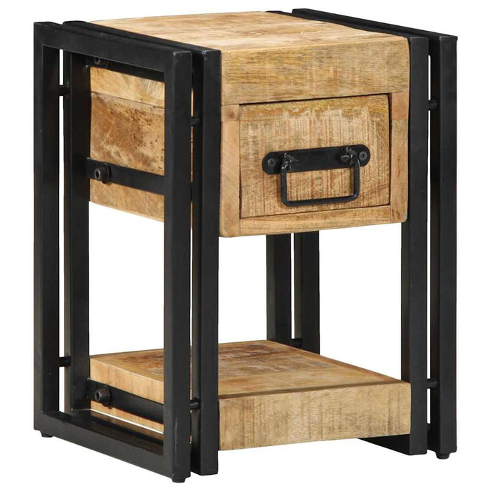 Dulap de noapte 2 pcs Maro 30 x 30 x 40 cm Lemn masiv de mango - WALTI WALTI