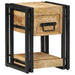 Dulap de noapte 2 pcs Maro 30 x 30 x 40 cm Lemn masiv de mango - WALTI WALTI