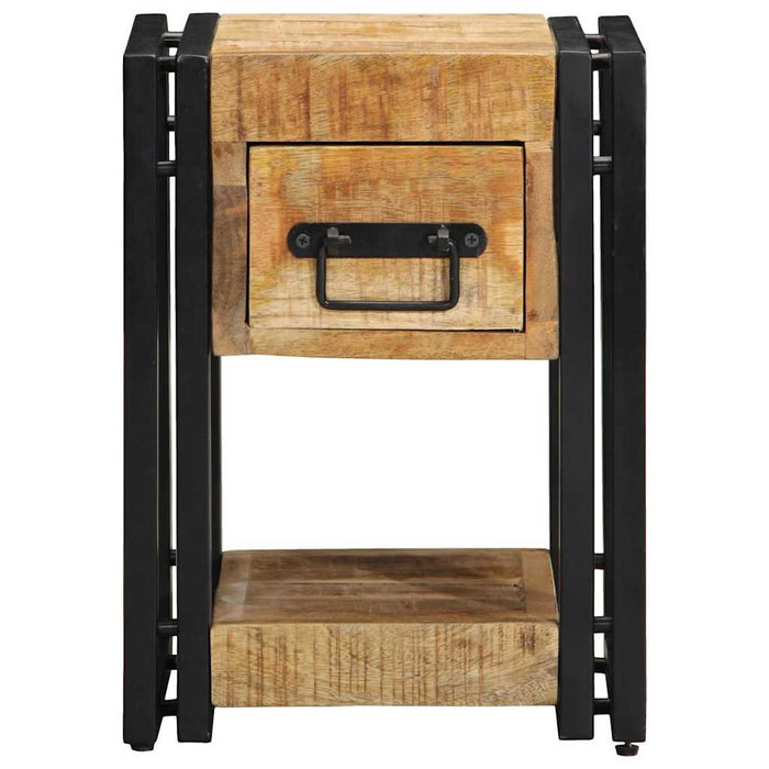 Dulap de noapte 2 pcs Maro 30 x 30 x 40 cm Lemn masiv de mango - WALTI WALTI