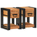 Dulap de noapte 2 pcs Maro 30 x 30 x 40 cm lemn masiv de acacia - WALTI WALTI