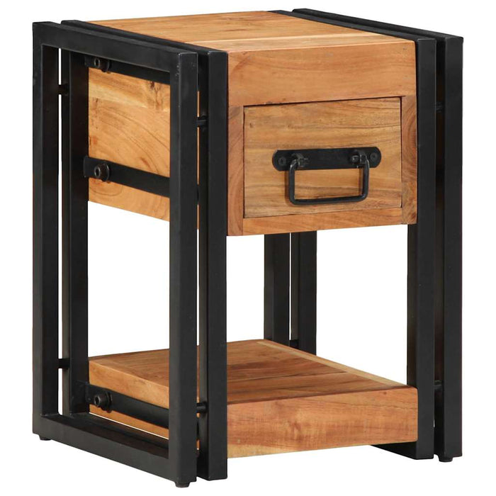 Dulap de noapte 2 pcs Maro 30 x 30 x 40 cm lemn masiv de acacia - WALTI WALTI
