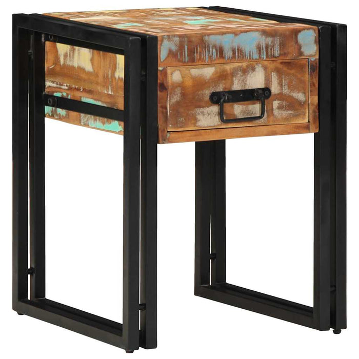 Masă laterală Multicolour 40 x 40 x 50 cm Lemn masiv reciclat - WALTI WALTI