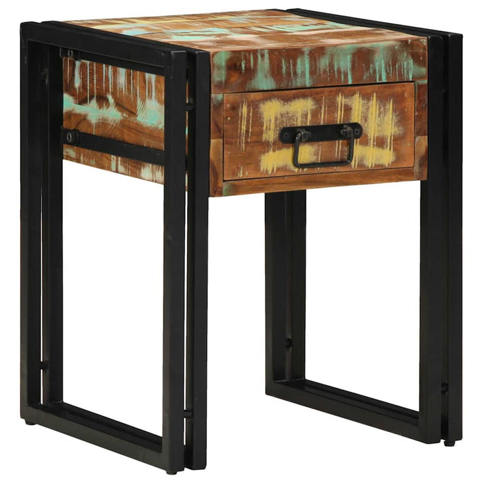 Masă laterală Multicolour 40 x 40 x 50 cm Lemn masiv reciclat - WALTI WALTI