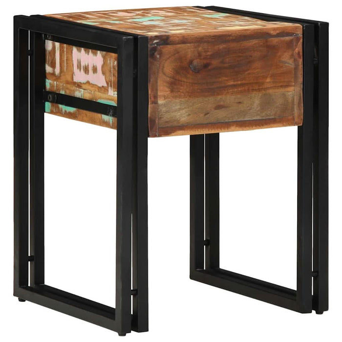 Masă laterală Multicolour 40 x 40 x 50 cm Lemn masiv reciclat - WALTI WALTI