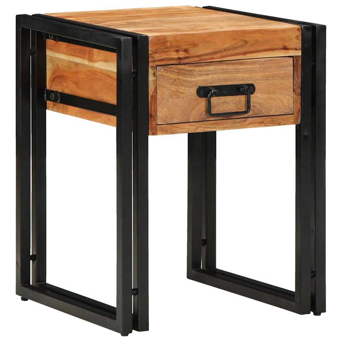 Masă laterală Maro 40 x 40 x 50 cm lemn masiv de acacia - WALTI WALTI