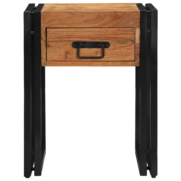 Masă laterală Maro 40 x 40 x 50 cm lemn masiv de acacia - WALTI WALTI