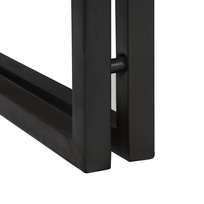 Măsuță laterală 30 x 30 x 40 cm Lemn solid de acacia și metal - WALTI WALTI