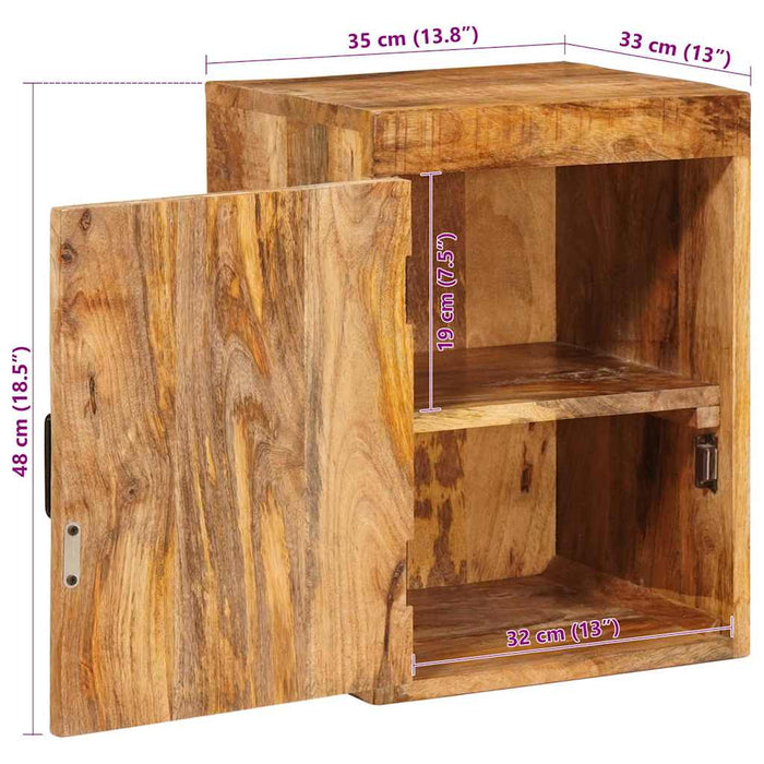 Noptieră Maro 35 x 33 x 48 cm Lemn de mango solid - WALTI WALTI