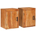 Noptieră 2 pcs Maro 35 x 33 x 48 cm Lemn Solid de Acacia - WALTI WALTI